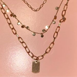 Gold layered necklace